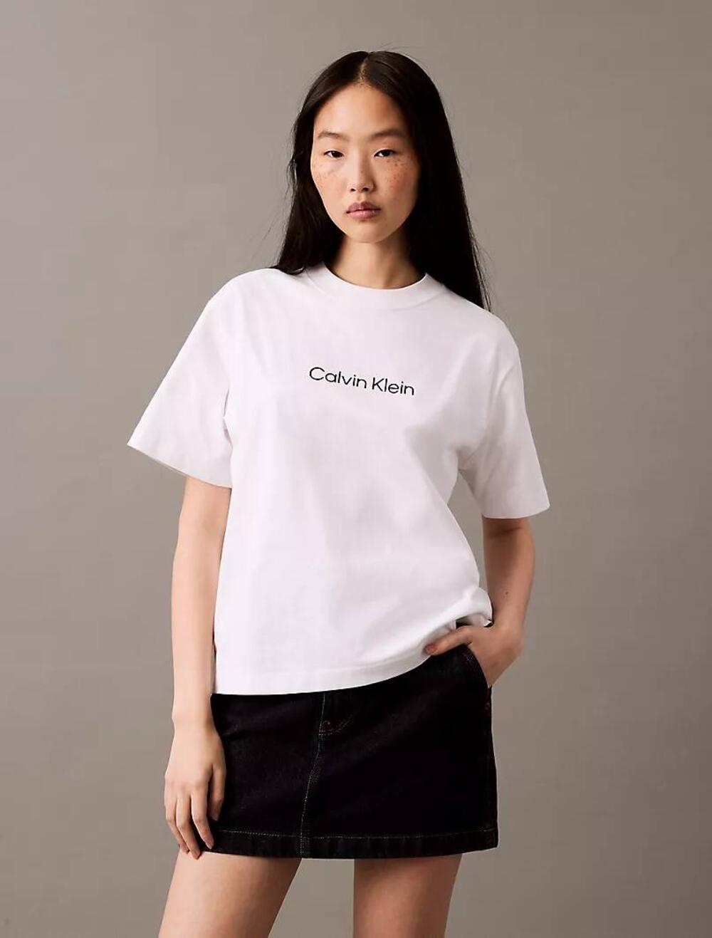 Standard Logo Boxy Fit Crewneck T-Shirt Brilliant White, Розмір XL