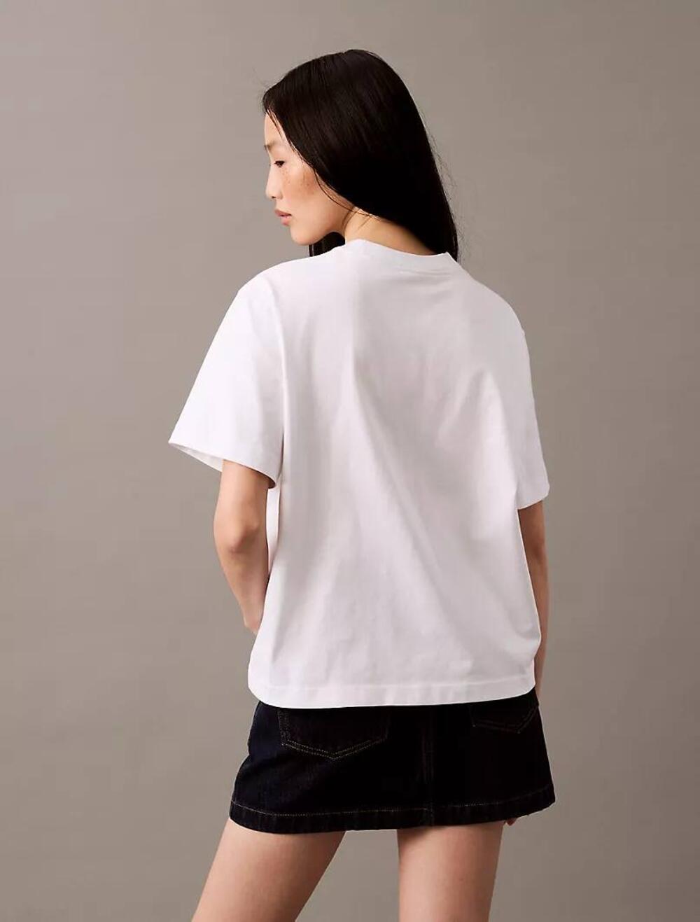 Standard Logo Boxy Fit Crewneck T-Shirt Brilliant White, Розмір XL