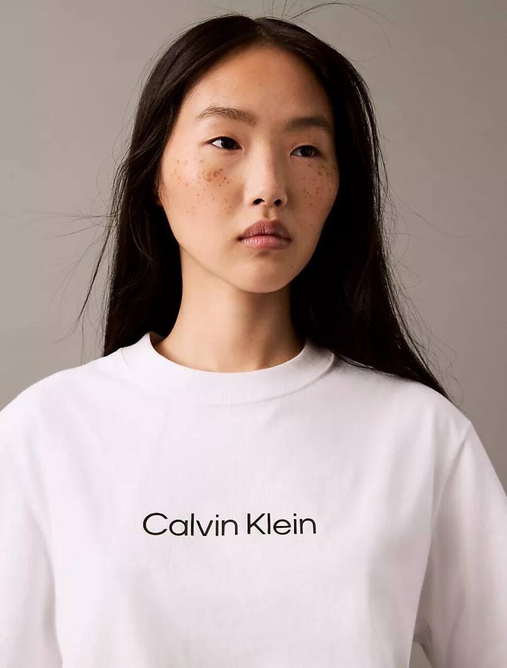 Standard Logo Boxy Fit Crewneck T-Shirt Brilliant White, Розмір XL