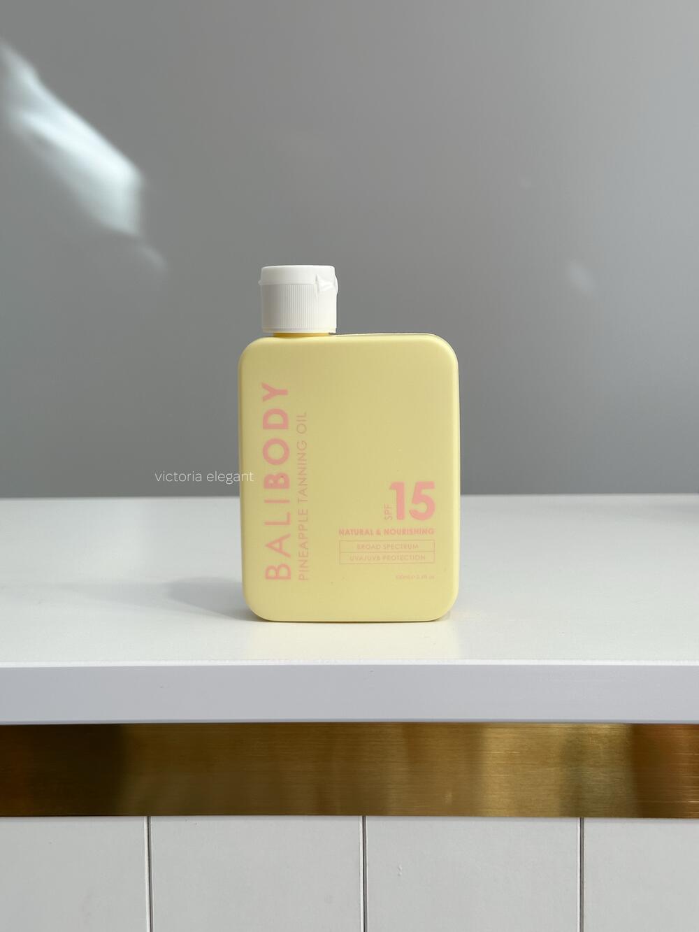 Масло для засмаги з екстрактом ананаса SPF15 Bali Body 