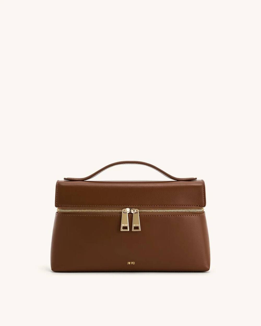 Thea Top Handle Bag - Brown 
