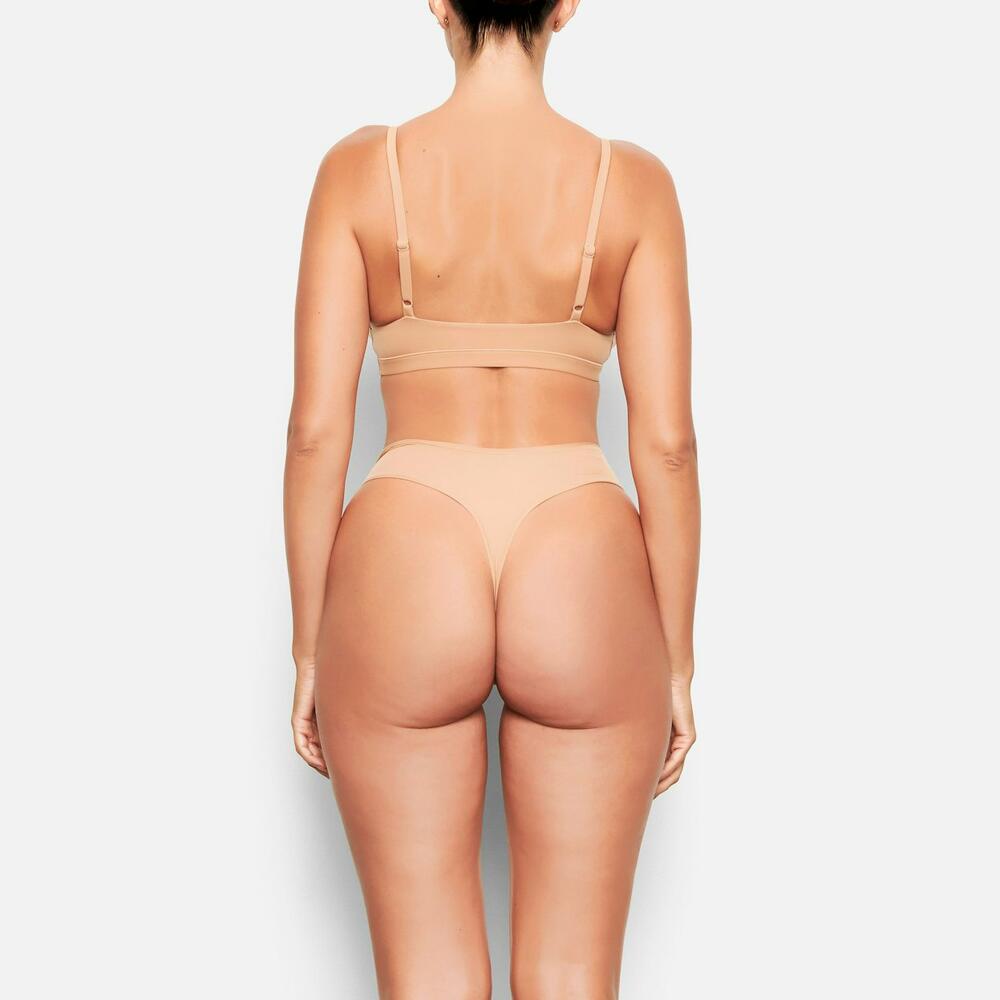 Трусики fits everybody dipped front thong Ochre, S