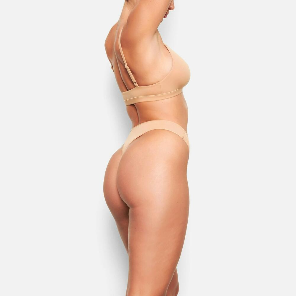 Трусики fits everybody dipped front thong Ochre, S