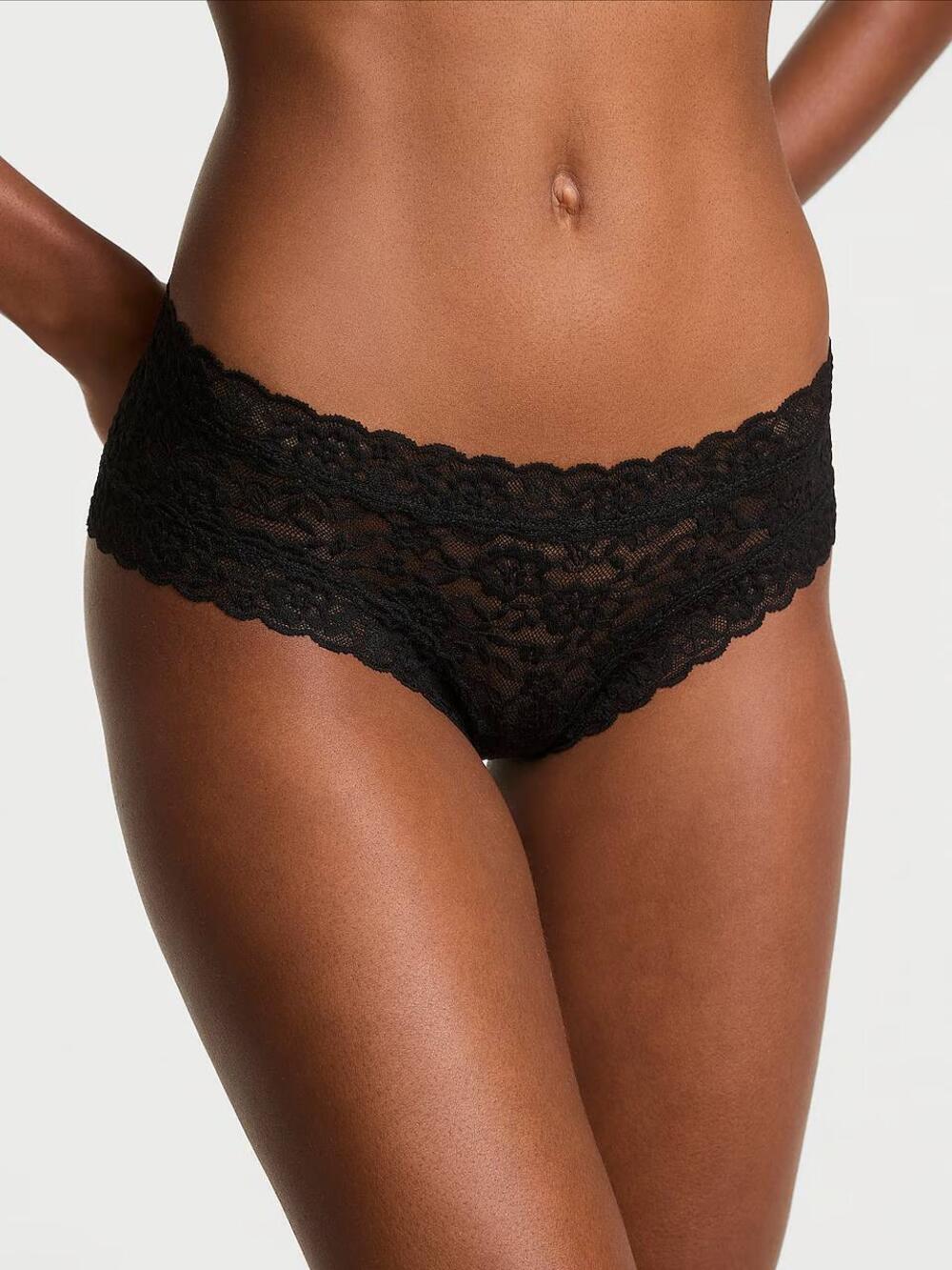Трусики Lace Cheeky Panty розмір S Black 54A2
