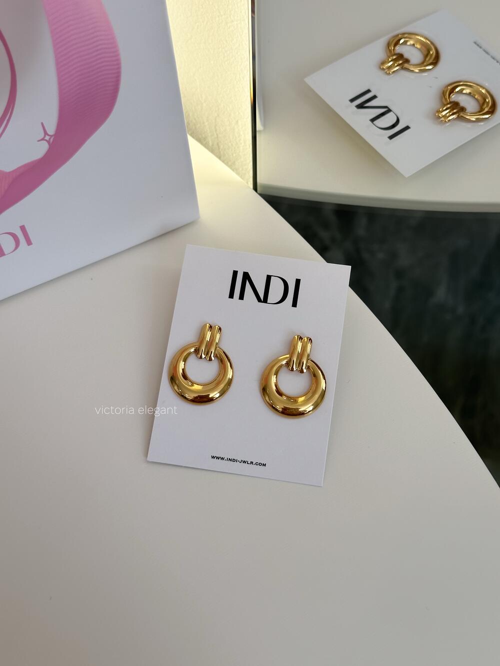 Сережки Poche G золото 
