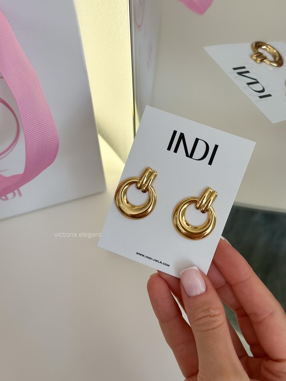 Сережки Poche G золото