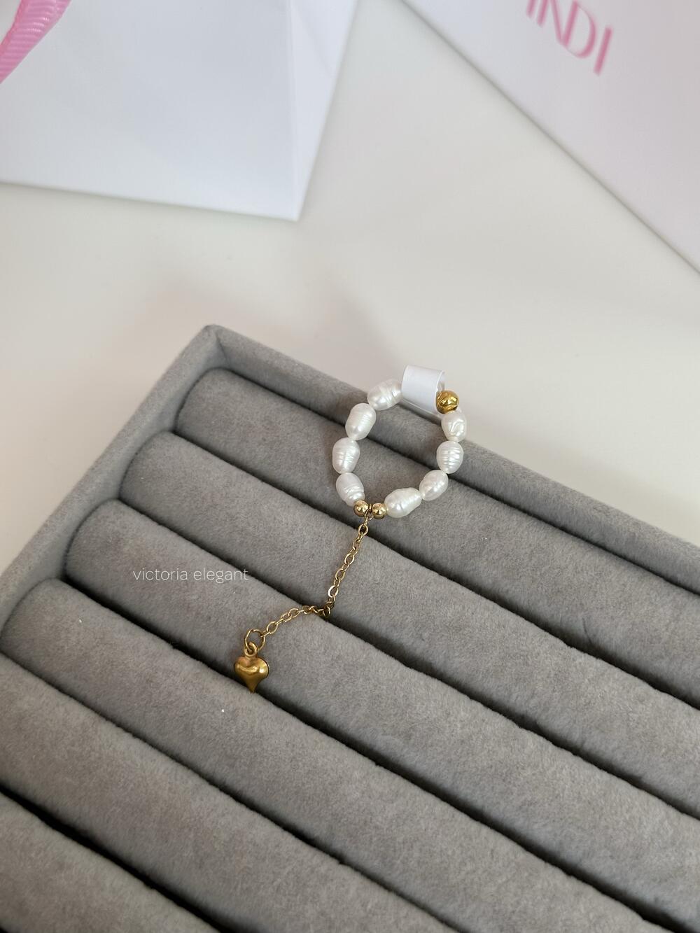 Каблучка Pearl Love W білий 