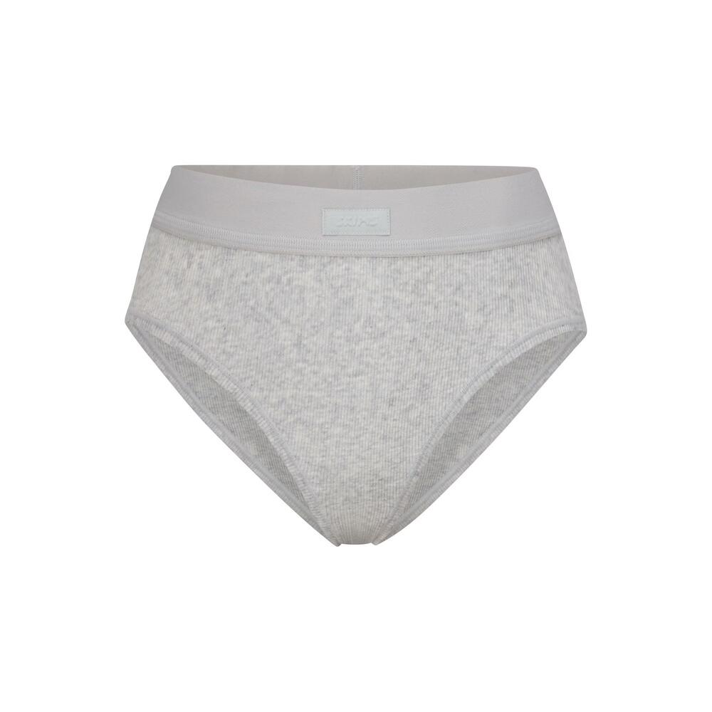 Трусики cotton rib brief Light heather grey, XS