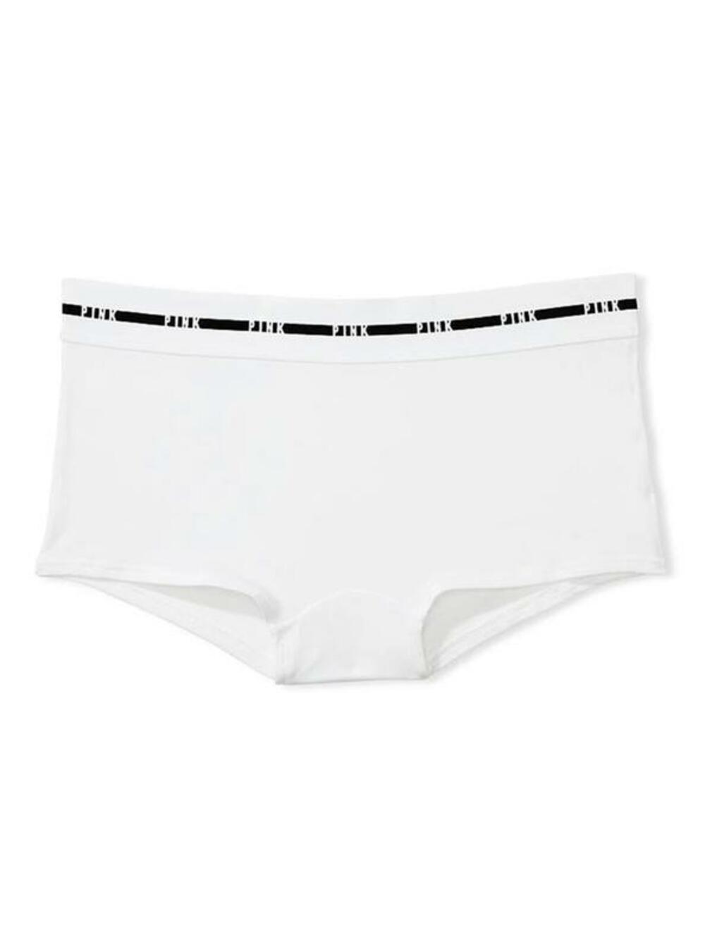 Logo PINK Boyshort короткі Розмір М White