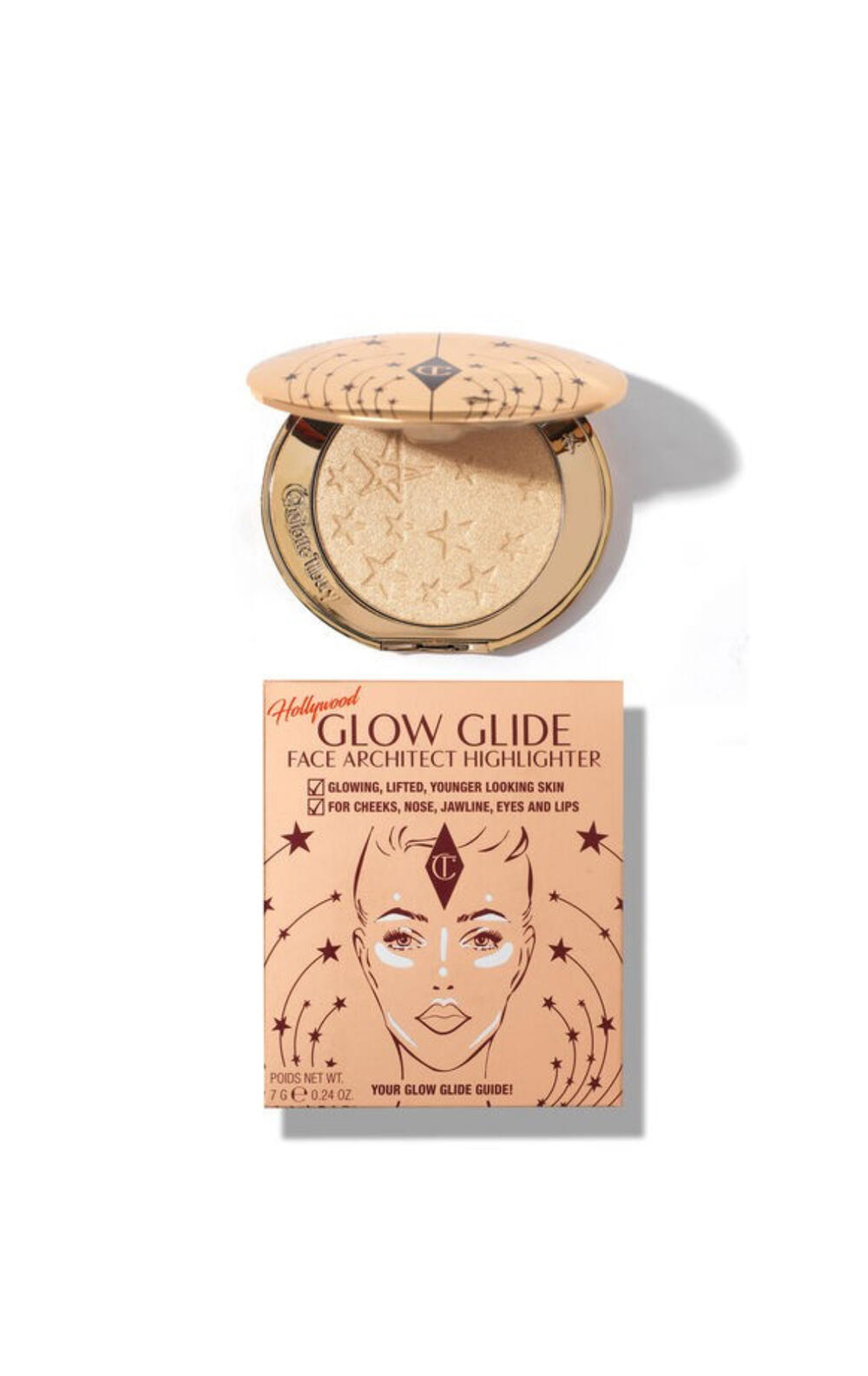 HOLLYWOOD GLOW GLIDE FACE ARCHITECT HIGHLIGHTER CHAMPAGNE GLOW