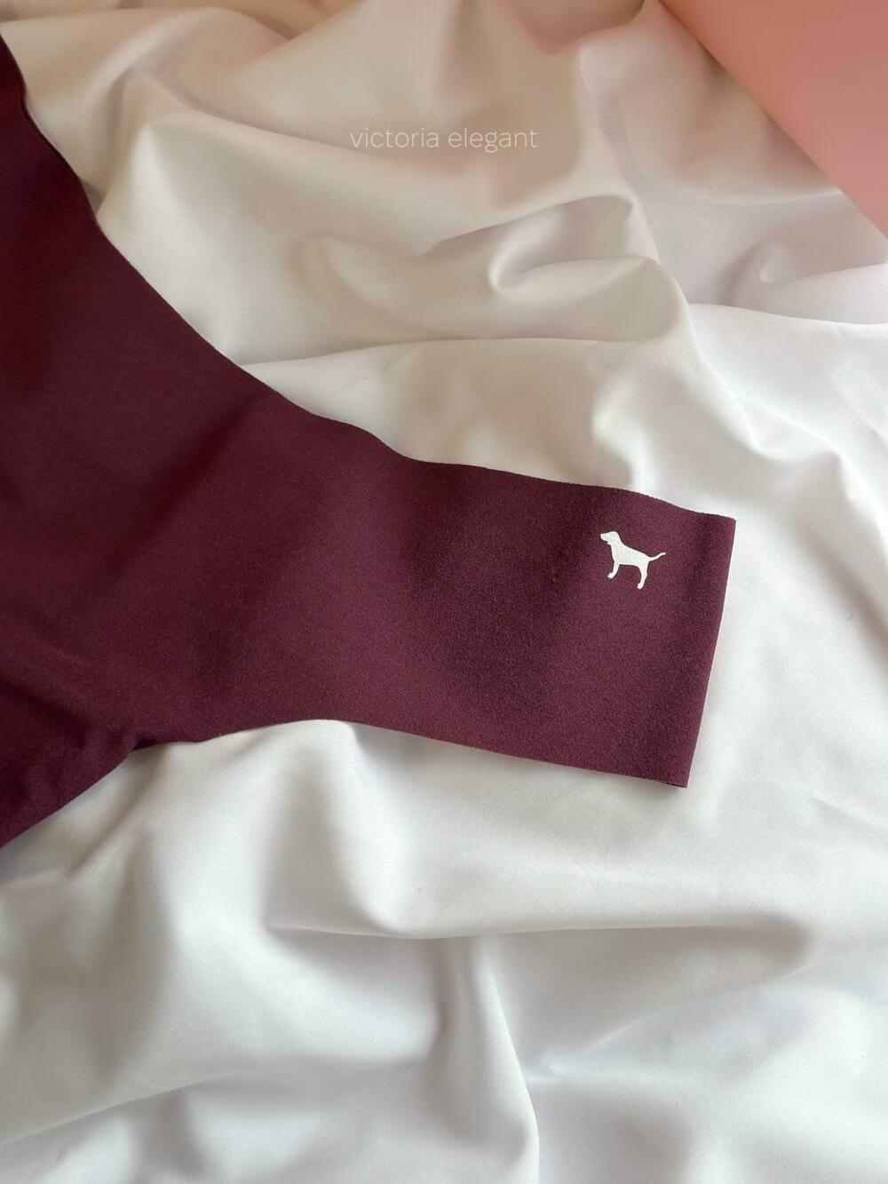 Безшовні PINK стрінги розмір M Plum Rouge White Dog