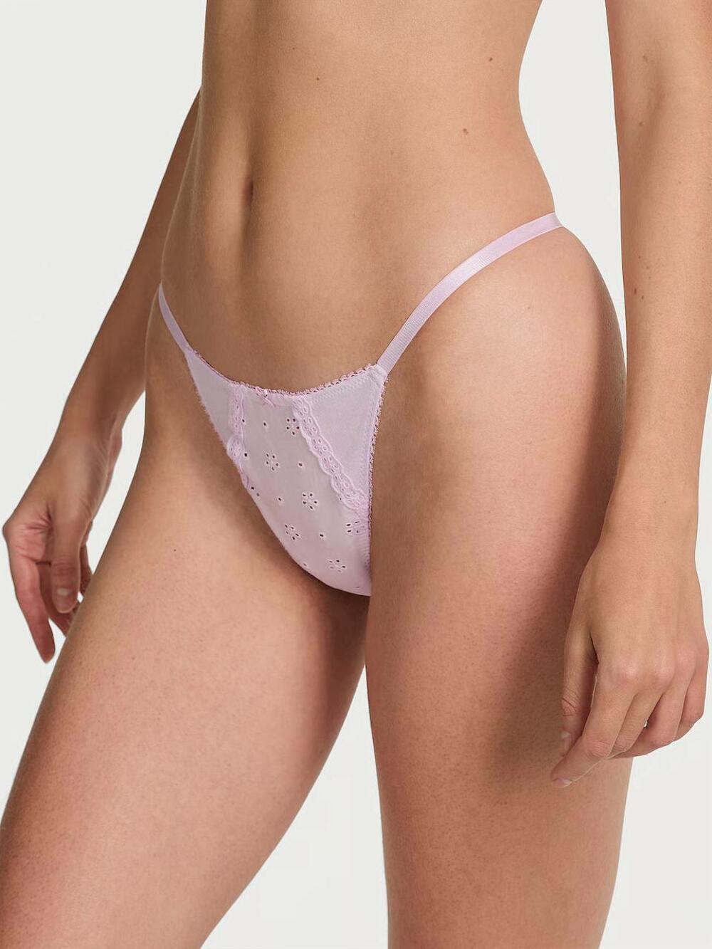 Stretch Cotton V-String Розмір М Delicate Violet 14EV