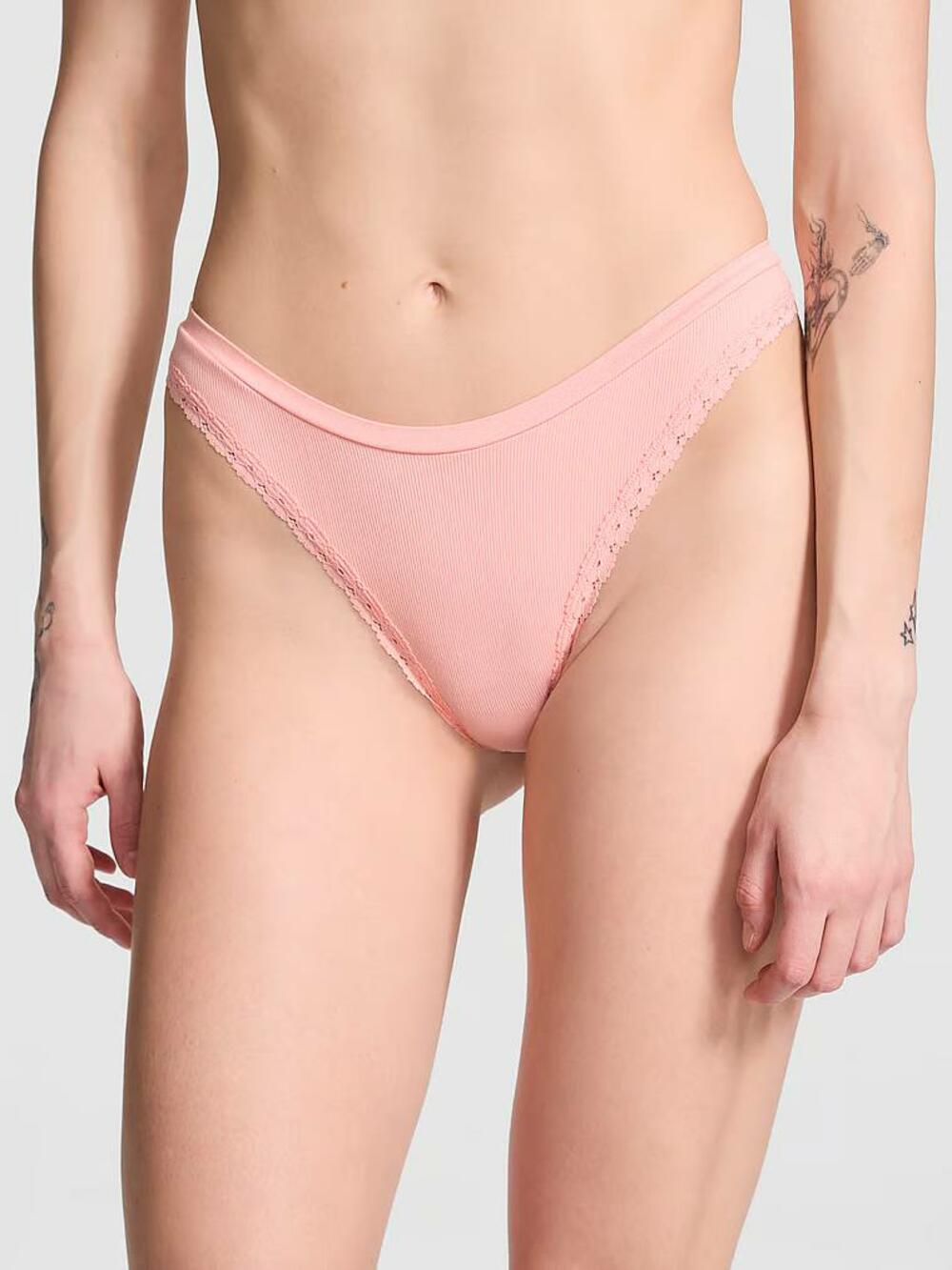 Трусики стрінги Seamless HIGH-LEG Розмір М Apricot Frost 50BM