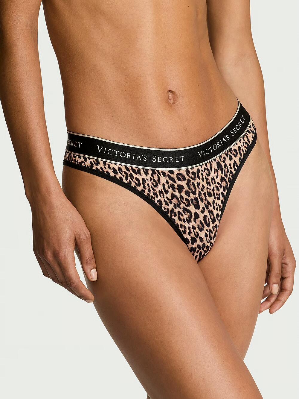Трусики стрінги Logo Cotton Розмір M Marzipan Leopard 66СМ