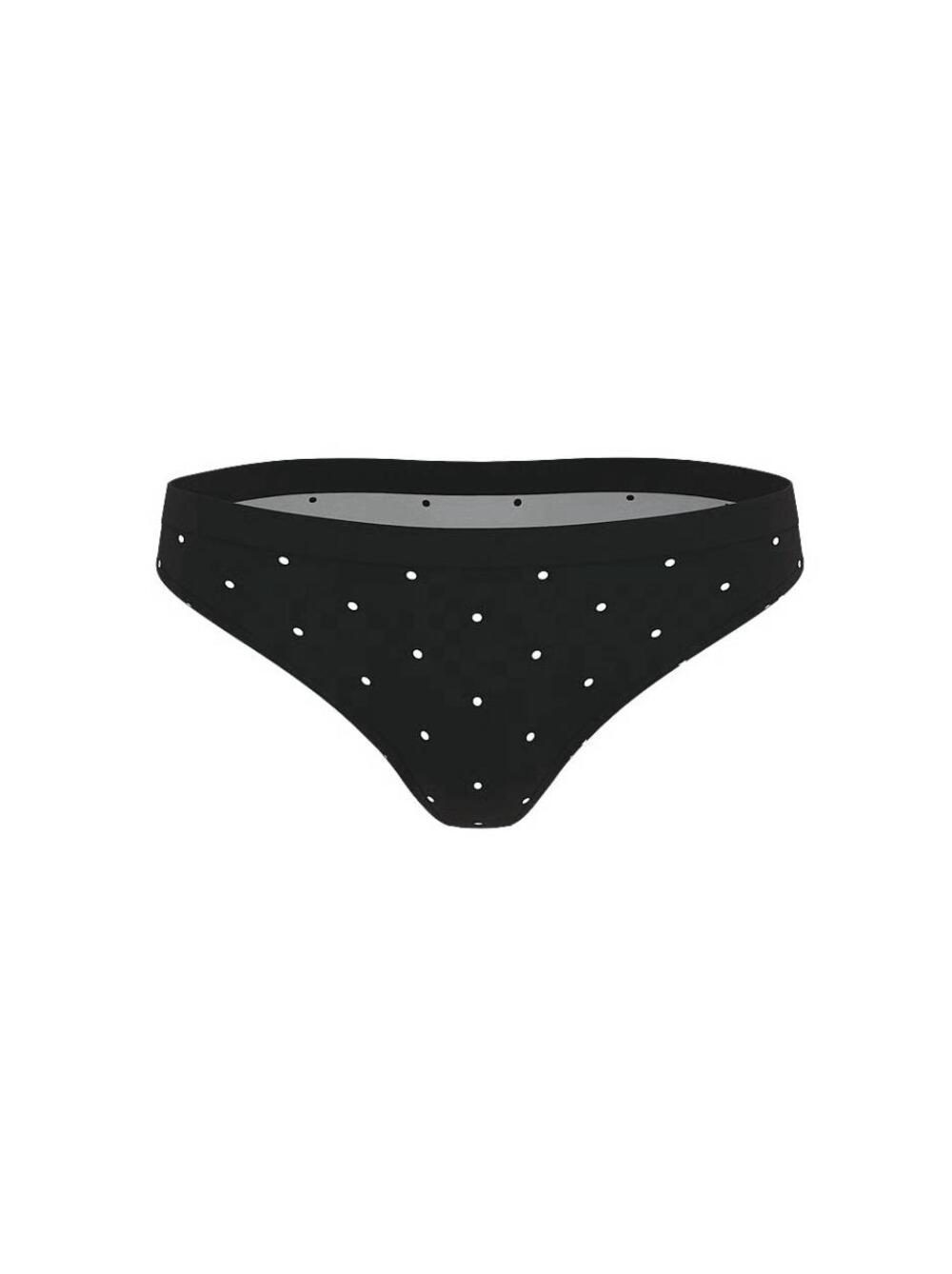 Трусики стрінги Seamless Розмір М Black Small Dot (7BD6)