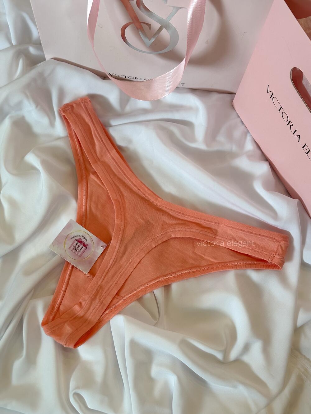 PINK Logo Mesh Стрінги Розмір XS Orange