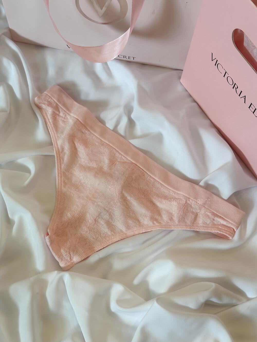 Трусики стрінги Seamless гладкі Розмір S Angel Pink Eyelet