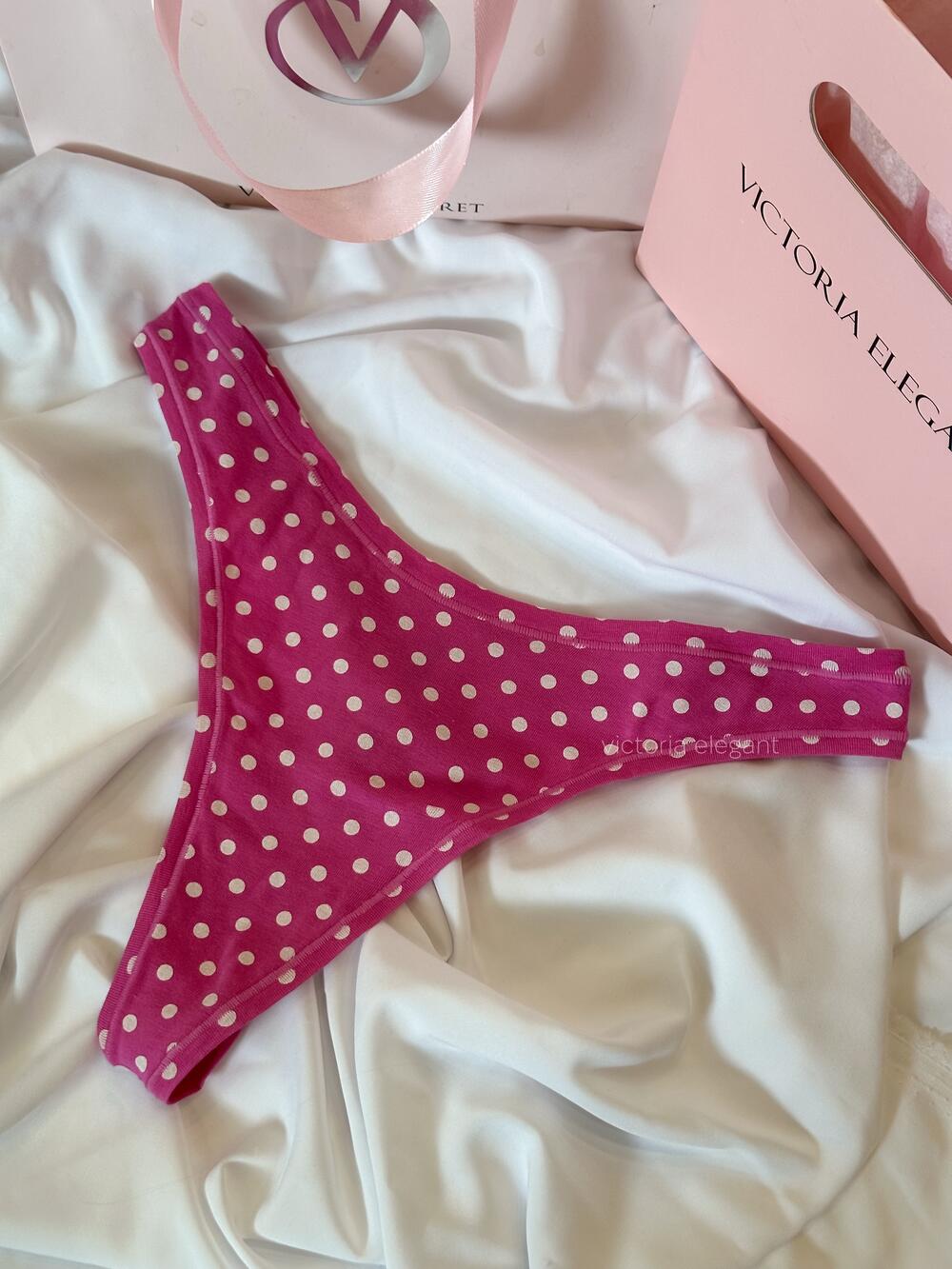 Stretch Cotton Стрінги Розмір S Angel Pink 2HMN