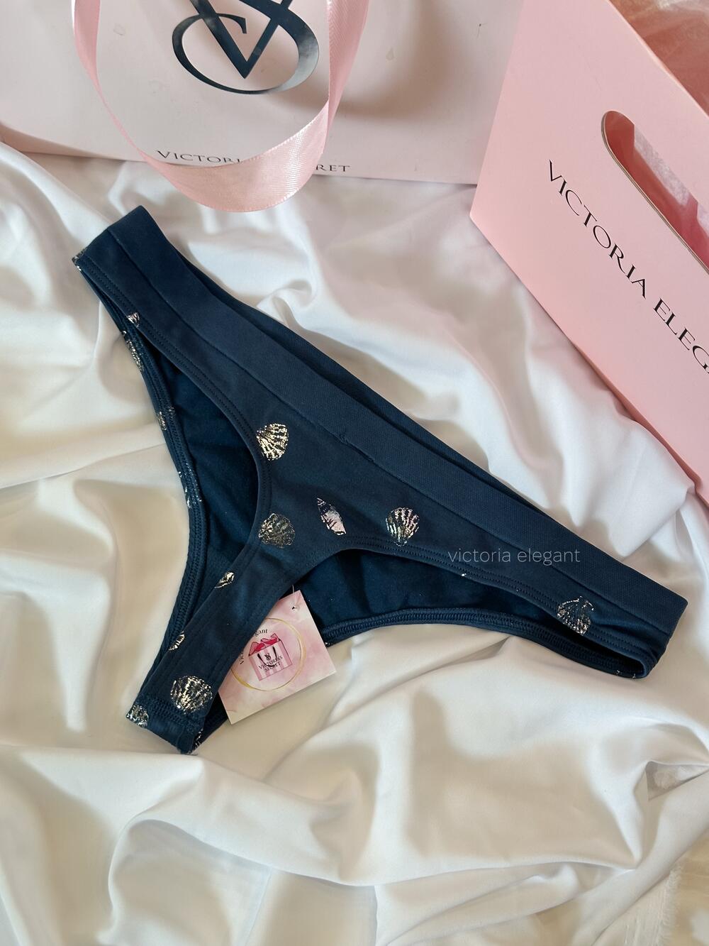 Seamless Трусики стрінги VS розмір L Dark blue