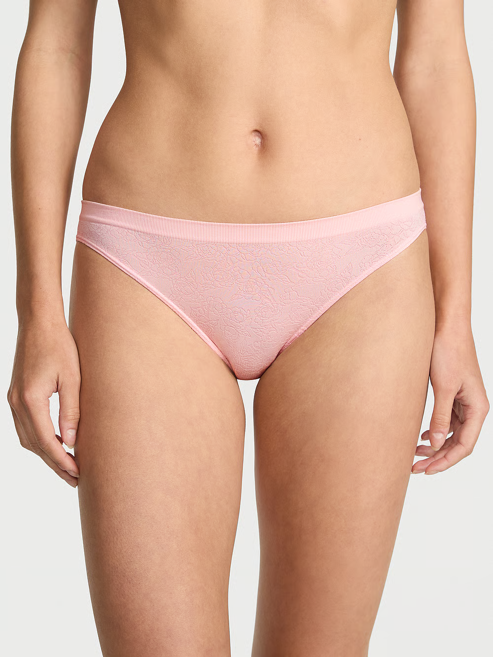 Seamless Bikini Panty Розмір S Angel Pink Sketch Floral (7BD5)