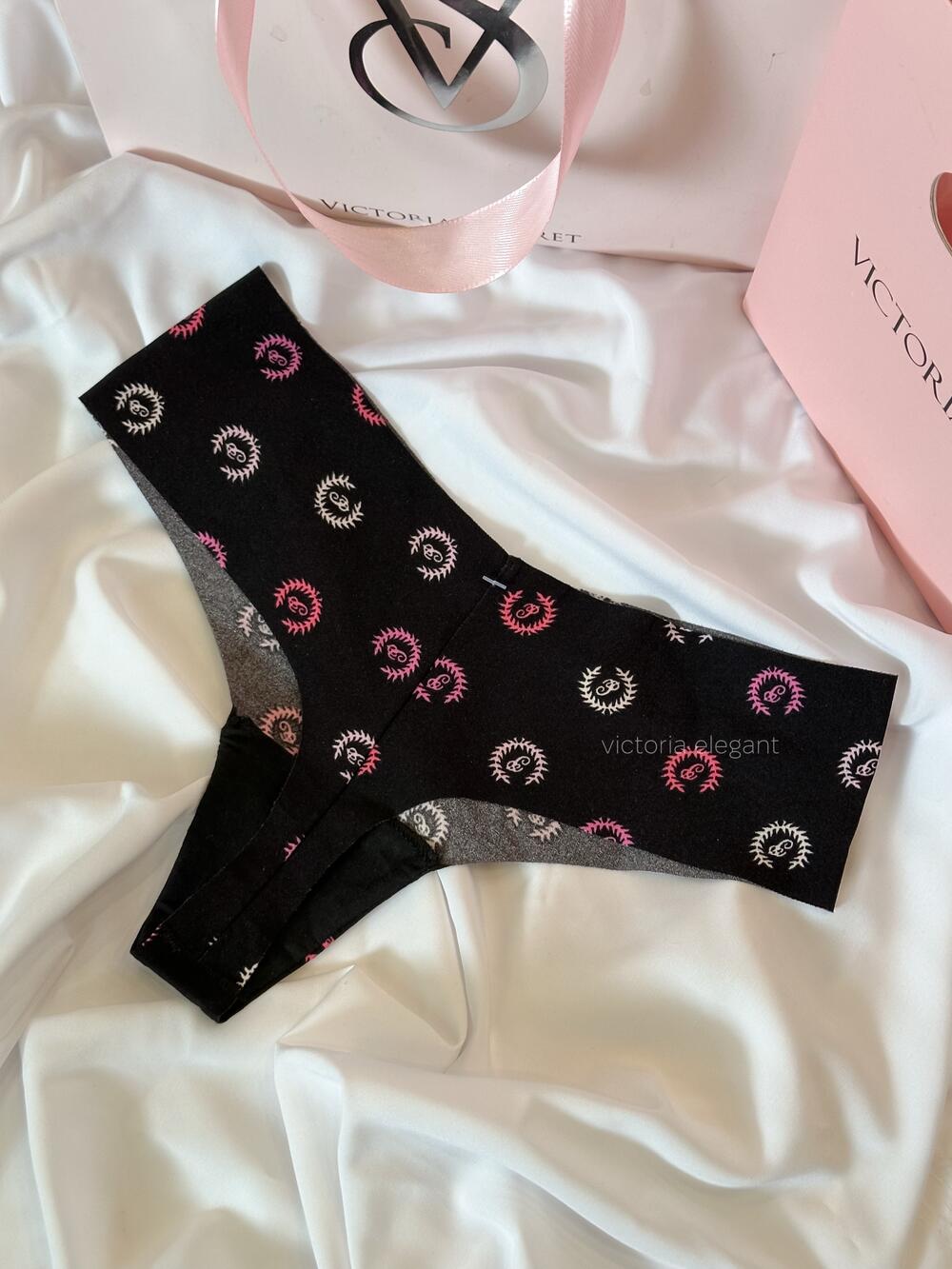 Безшовні VS стрінги розмір L Black (54A2) Novelty