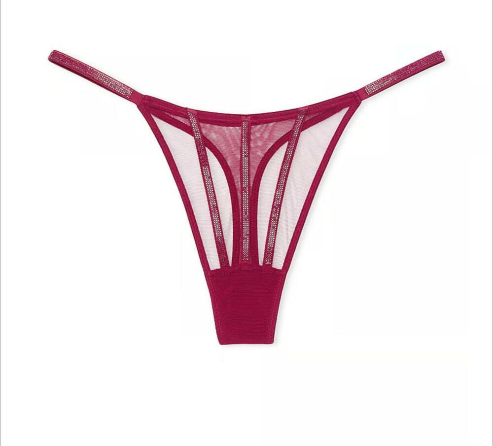 Sheer Shine Thong Panty Розмір XS Red Pepper 3ET8