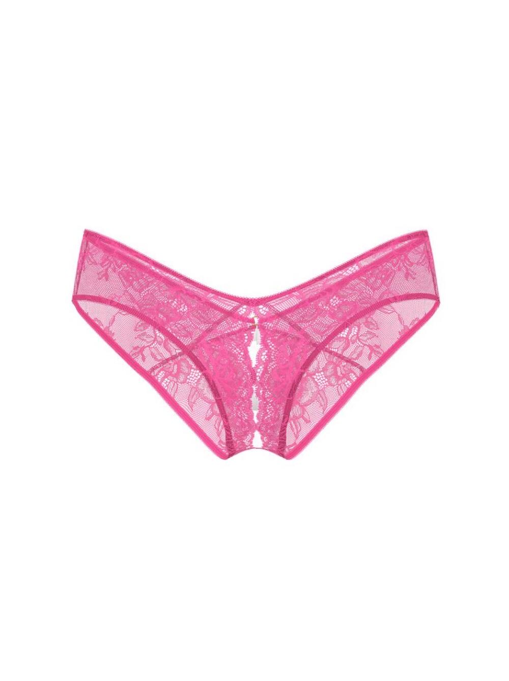 Lace Strappy-Back String Thong Panty Розмір S Рожеві