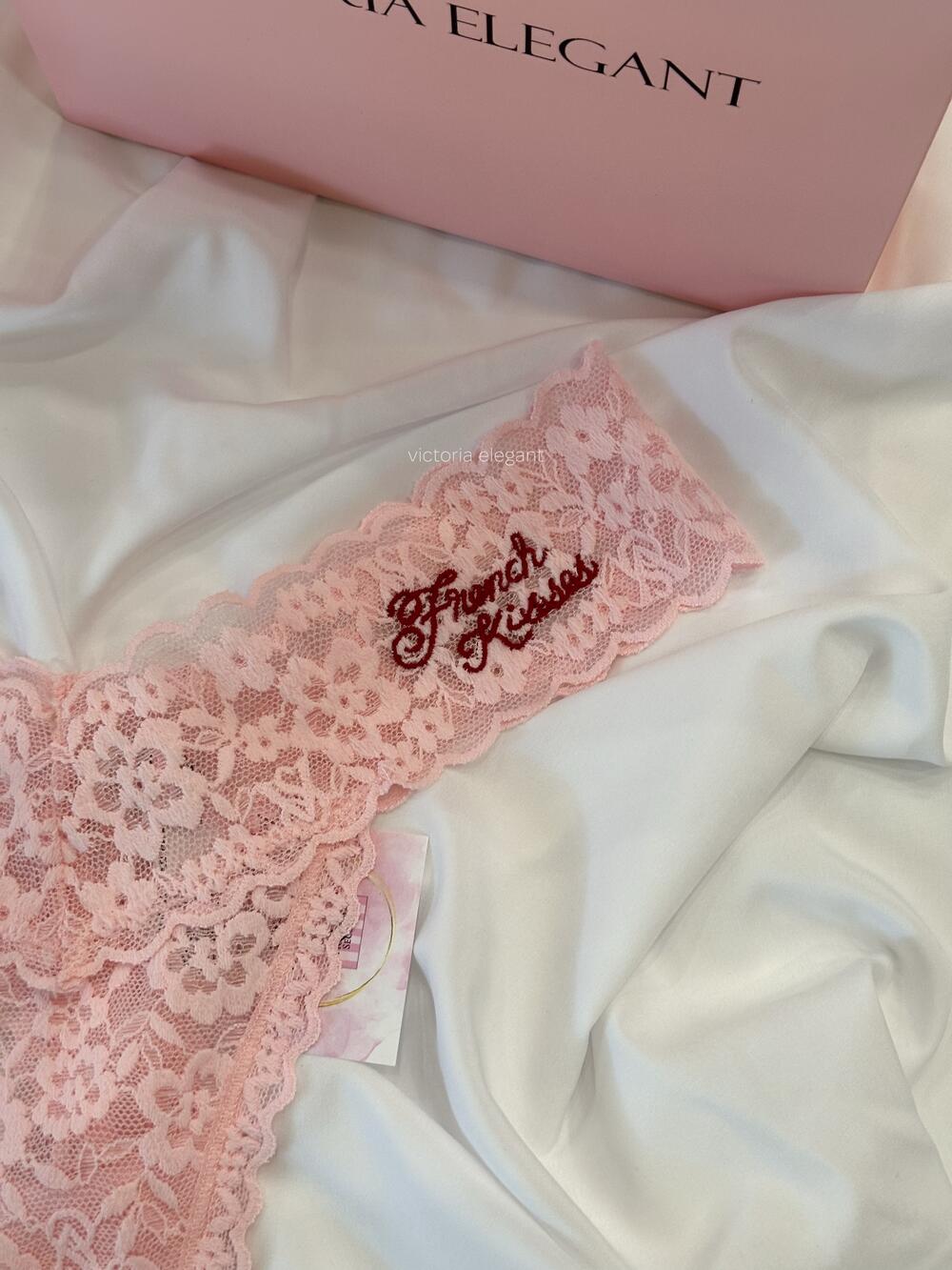 Мереживні стрінги Розмір S Moonstone Pink(69IS)