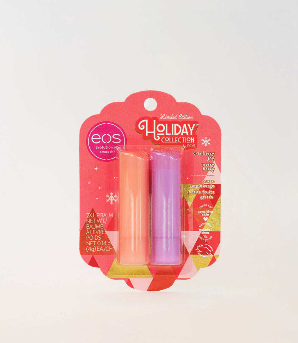 Бальзам для губ Cranberry Joy & Merry Berry 2-Pack eos 