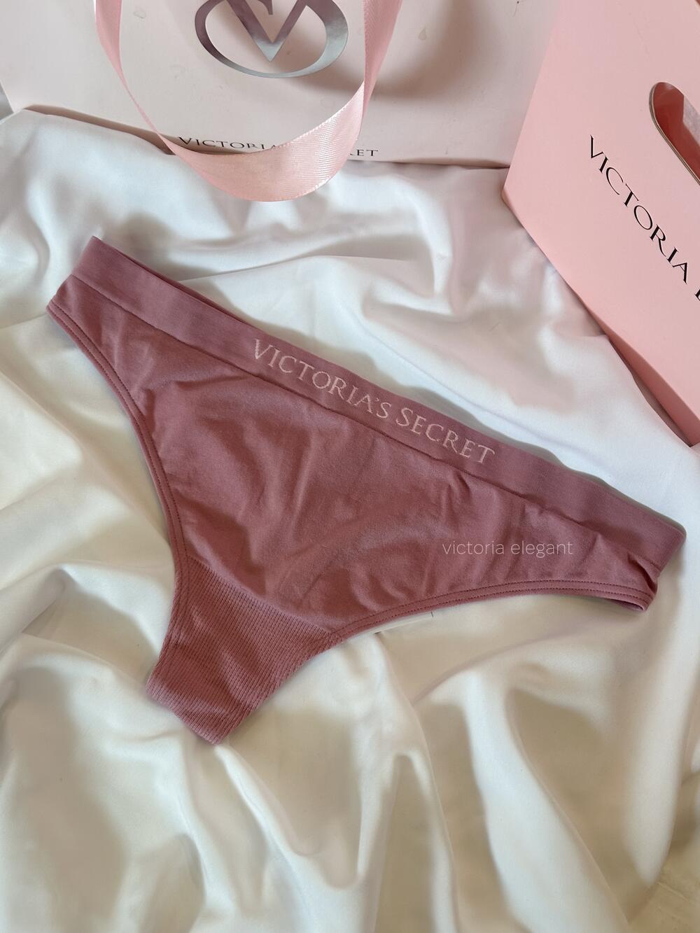 Трусики стрінги Seamless гладкі Розмір S Pink 85S8
