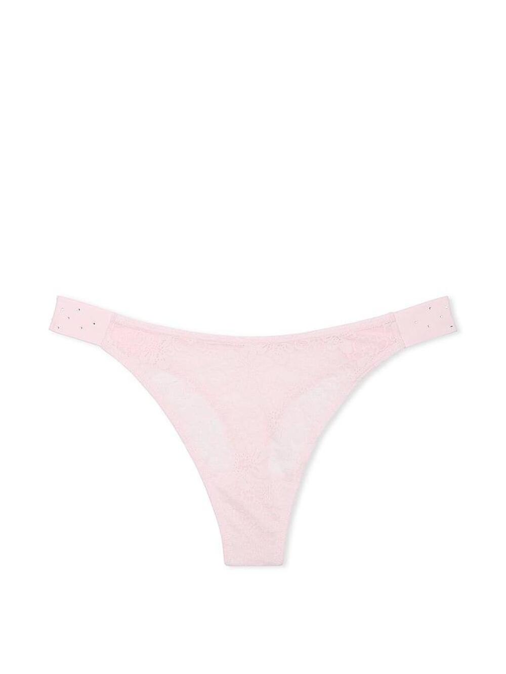 Logo PINK широке High-Leg Стрінги Розмір L Pink Tulip 0XXC
