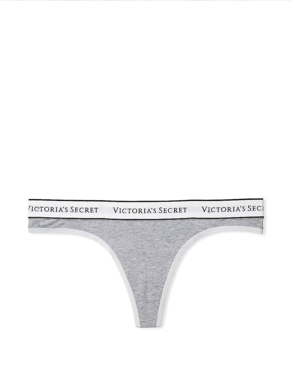 Трусики стрінги Logo Cotton розмір М Grey cotton