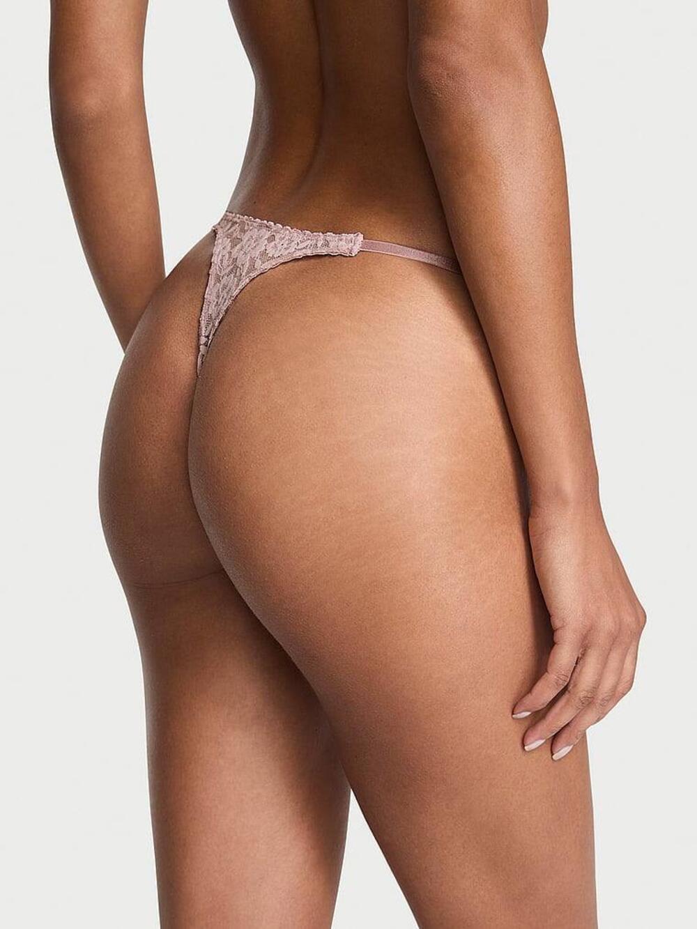 Lacie Lace-Up Bow String Thong Panty Розмір С Bare All (2Y35)