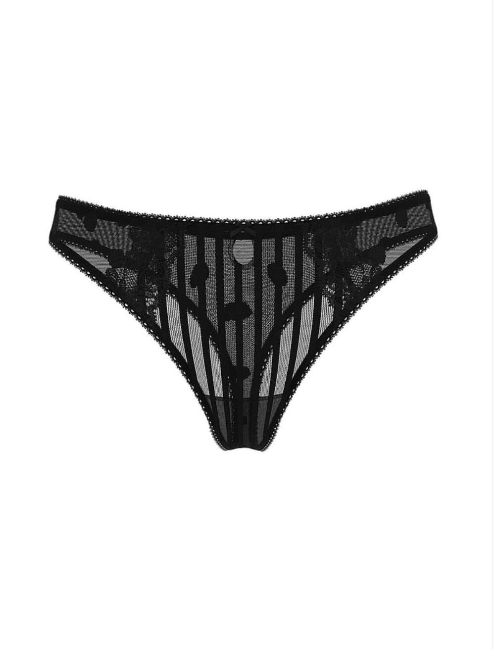 Lacie Sheer Heritage String Thong Panty Розмір С Pure black 54A2