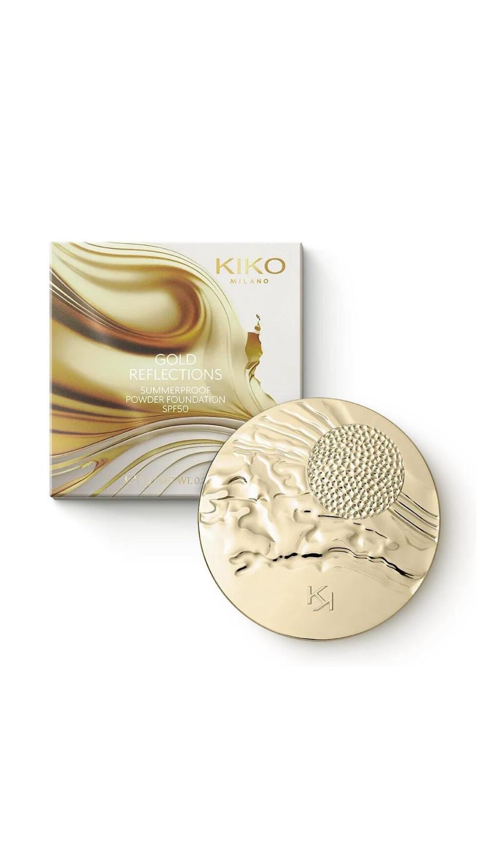 Пудрова основа з матовим покриттям Wet&Dry SPF 50 01 Kiko 