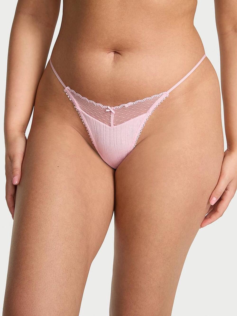 Stretch Cotton V-String Розмір М Pretty Blossom 6BQ0