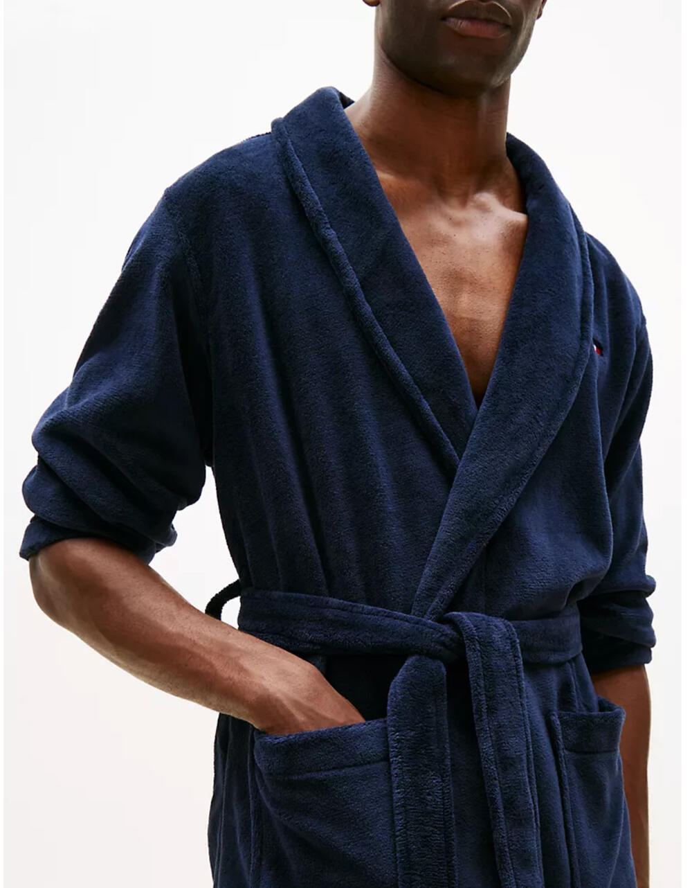 Халат Cotton Icon Bathrobe Tommy Hilfiger Blue