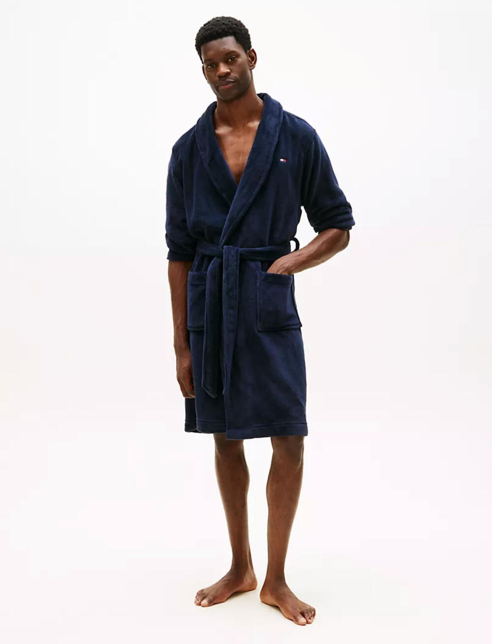Халат Cotton Icon Bathrobe Tommy Hilfiger Blue