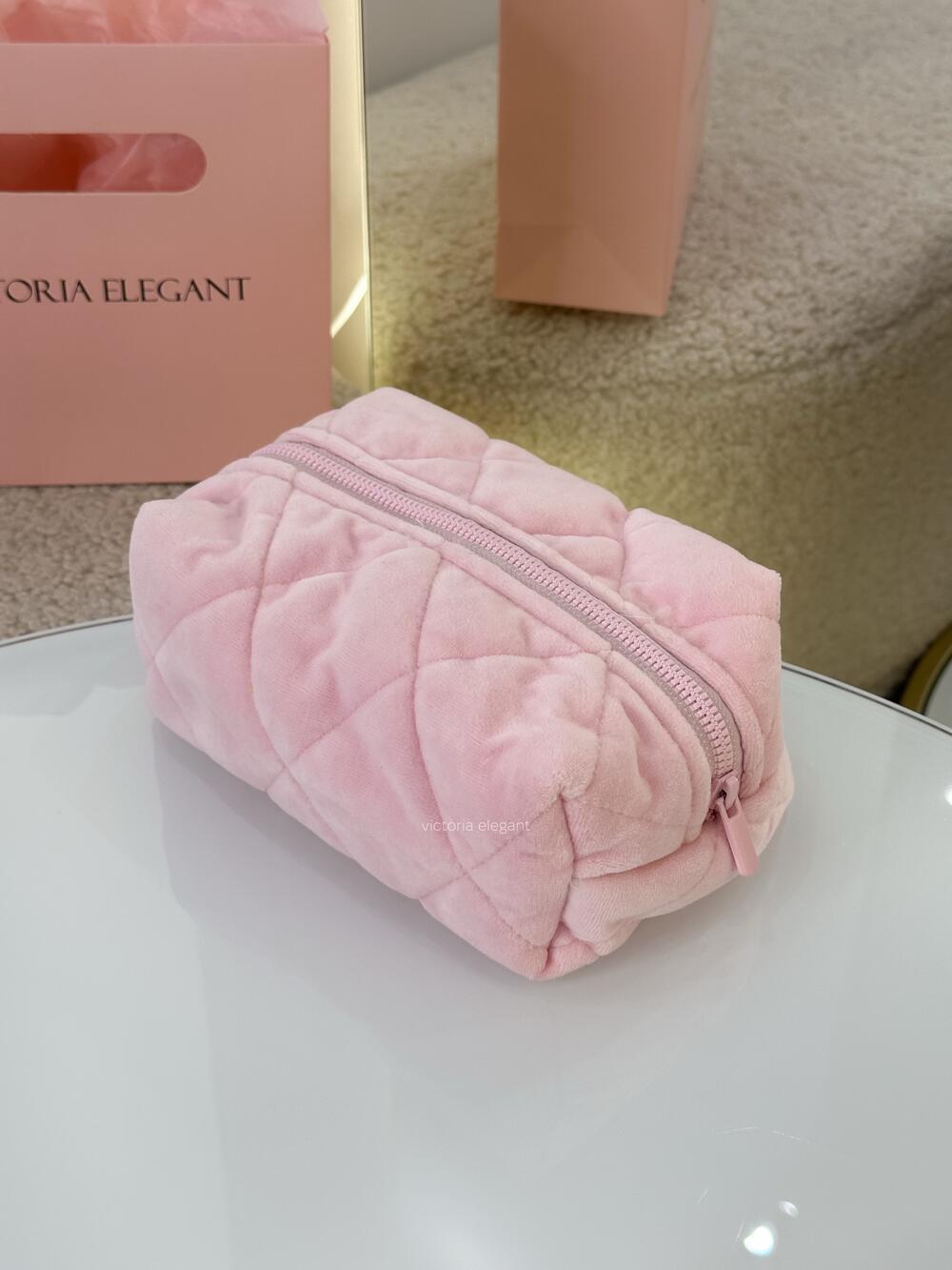 Плюшева косметичка Рожева ніжна, Медіум