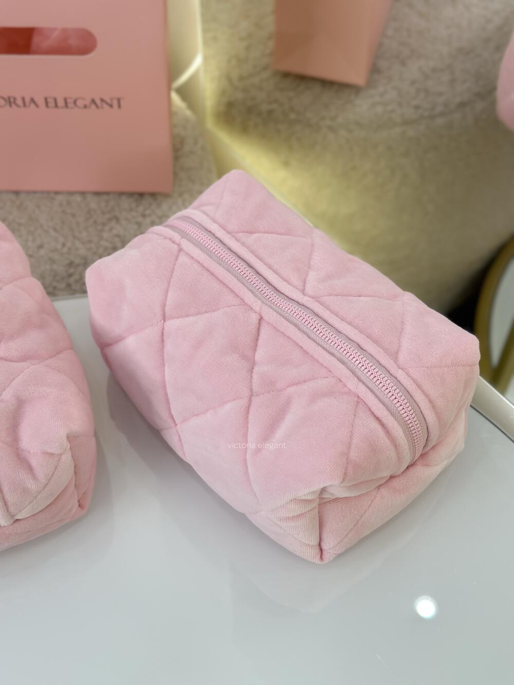 Плюшева косметичка Рожева ніжна, Міні