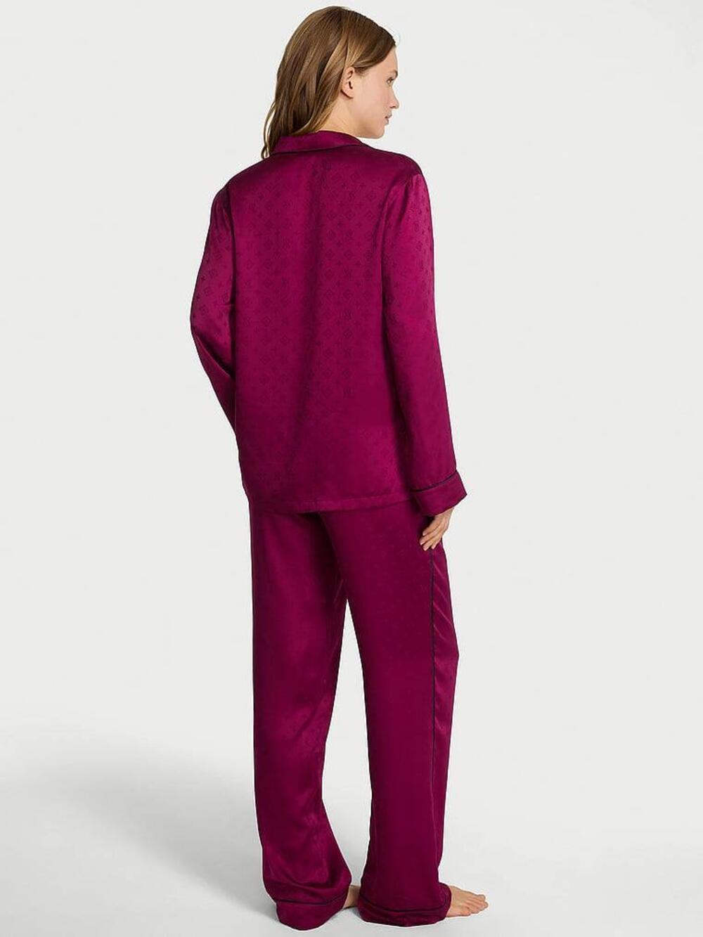 Сатинова піжама зі штанцями Logo Lockup Fresh Jam Jacquard (94O6), XS regular