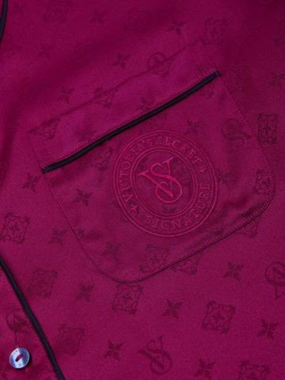 Сатинова піжама зі штанцями Logo Lockup Fresh Jam Jacquard (94O6), XS regular