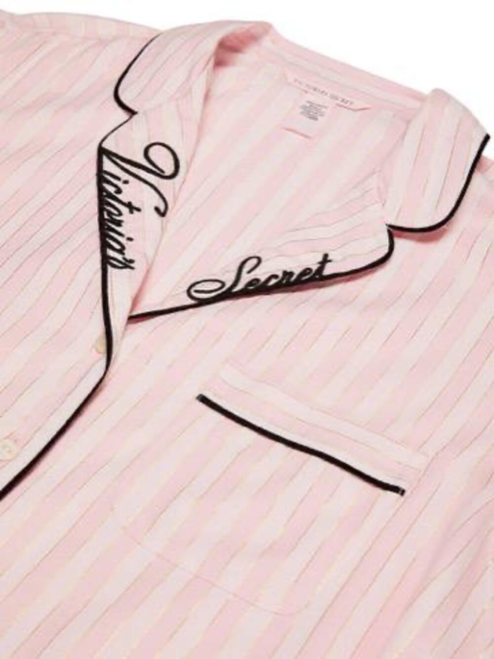 Фланелева піжама із штанцями Embroidered Collar (7HGJ), M regular