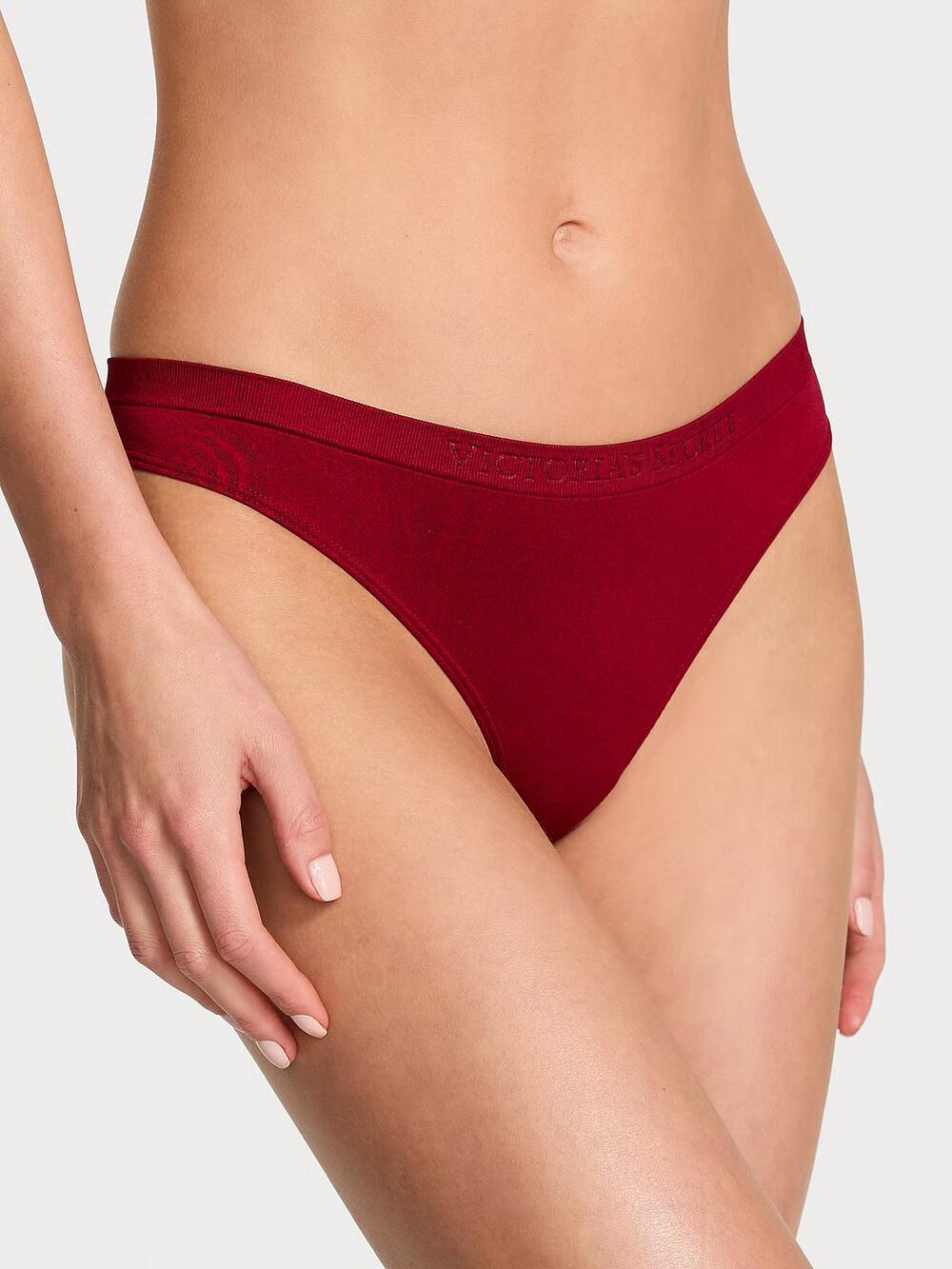 Трусики стрінги Seamless гладкі Розмір S Burgundy new