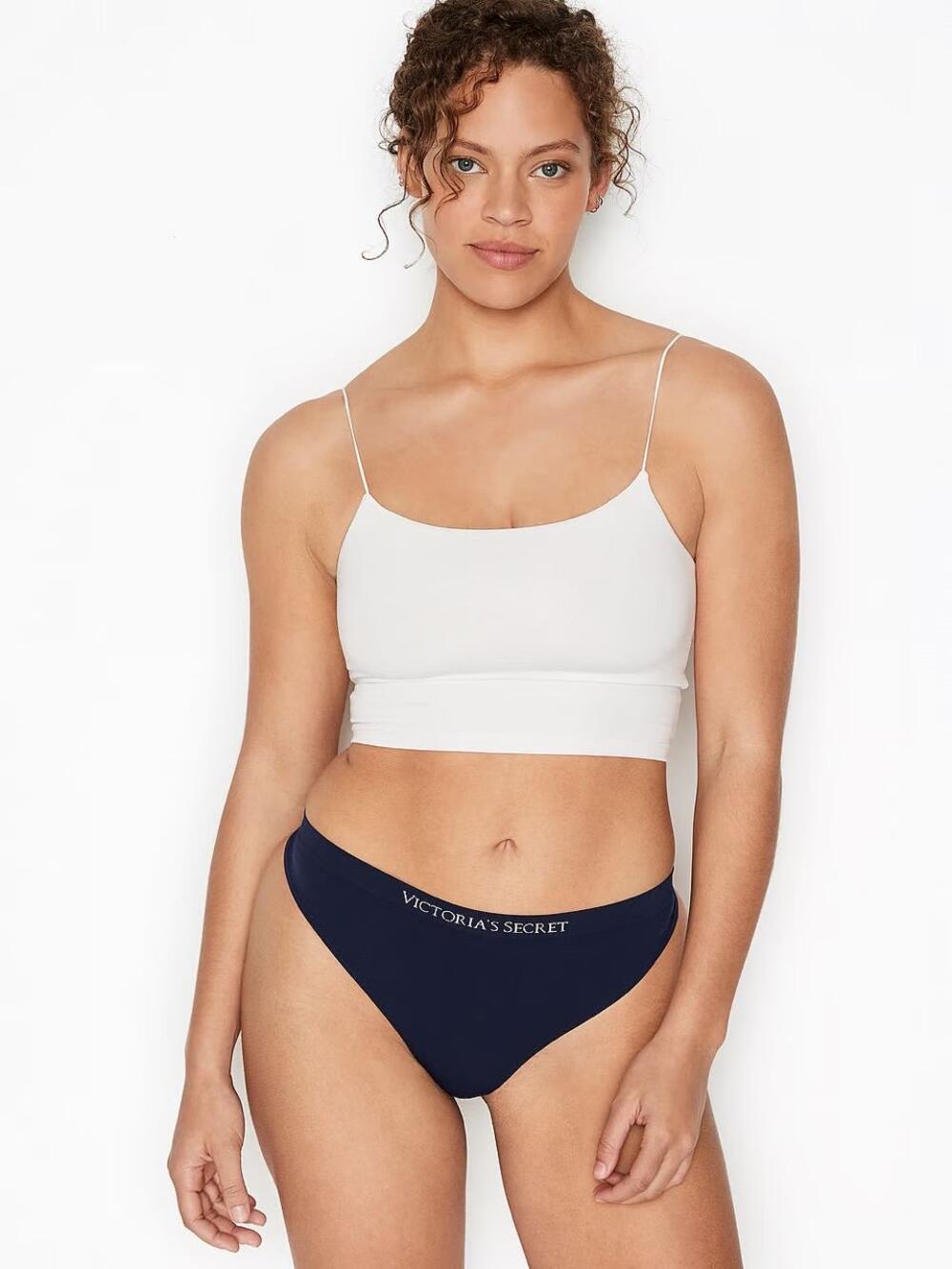 Трусики стрінги Seamless гладкі Розмір S сині