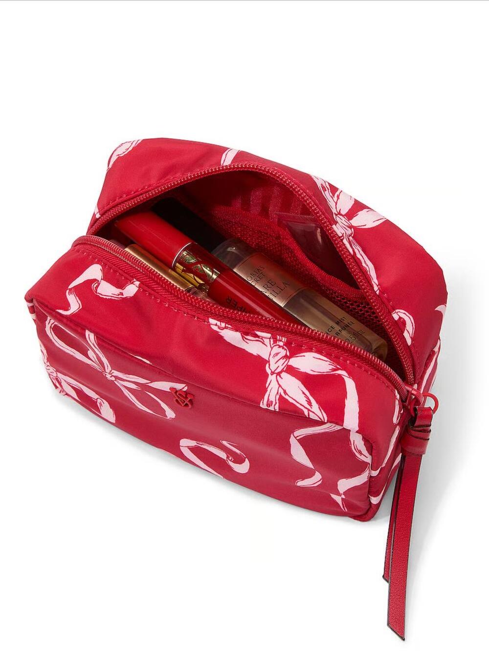 Boxy Case Makeup Red Grounded Bow(7GA5)