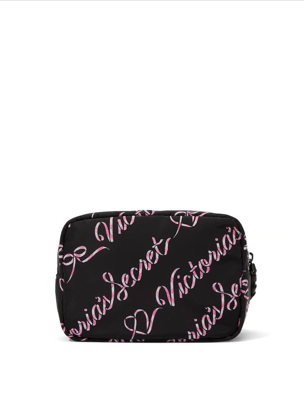 Boxy Case Makeup Black Candycane Script(7G9Y)