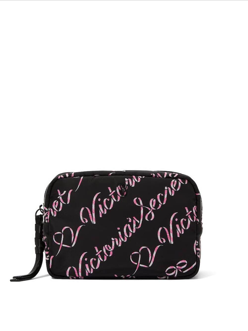 Boxy Case Makeup Black Candycane Script(7G9Y)