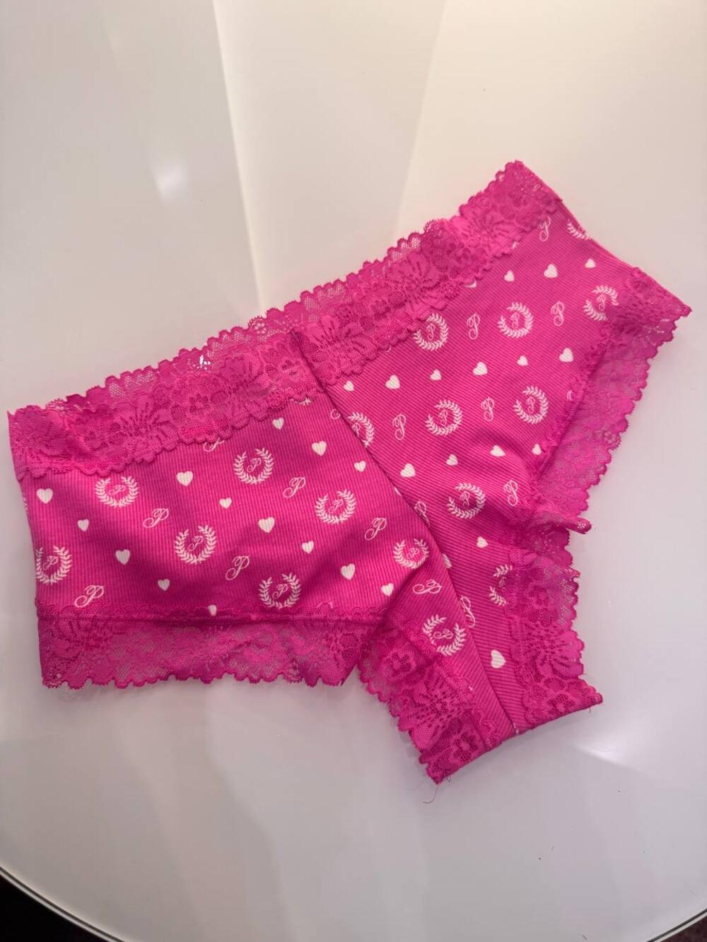 Трусики Lace Cheeky Panty розмір M Рожеві