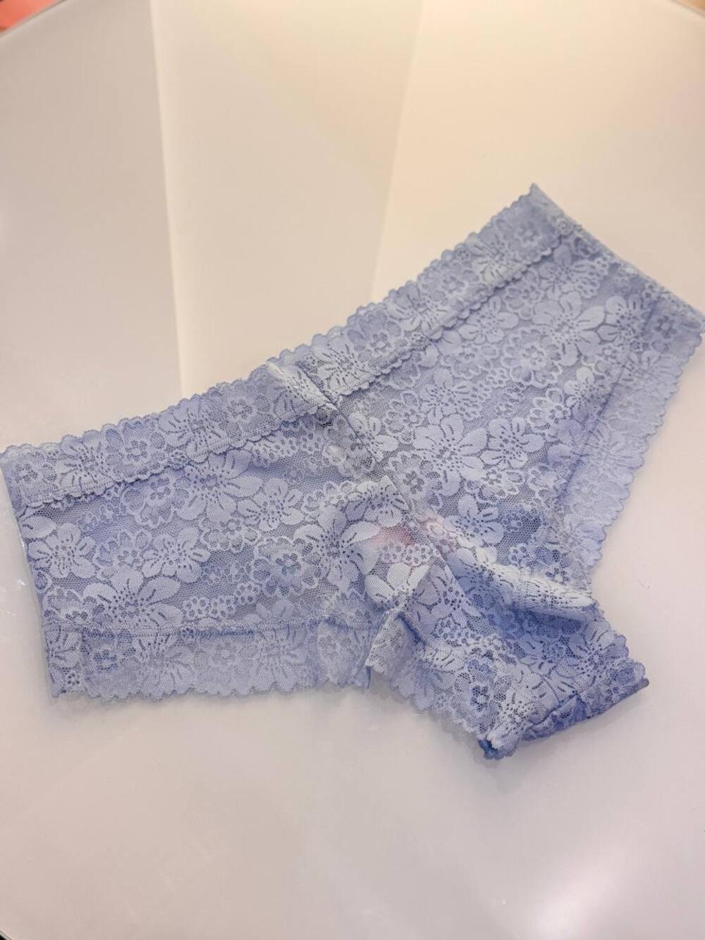 Трусики Lace Cheeky Panty розмір M голубі